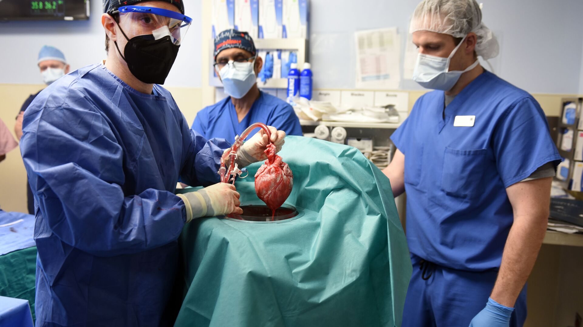 Операция по пересадке свиного сердца человеку хирургами медицинского центра Университета Мэриленда  - اسپوتنیک افغانستان  , 1920, 17.03.2022