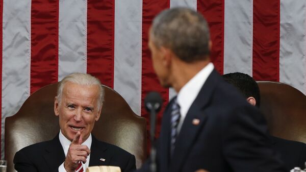 Вице-президент США Джо Байден и президент США Барак Обама в Вашингтоне - اسپوتنیک افغانستان  