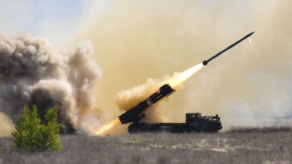 Испытание ракеты системы Ольха к югу от города Херсон, Украина - اسپوتنیک افغانستان  