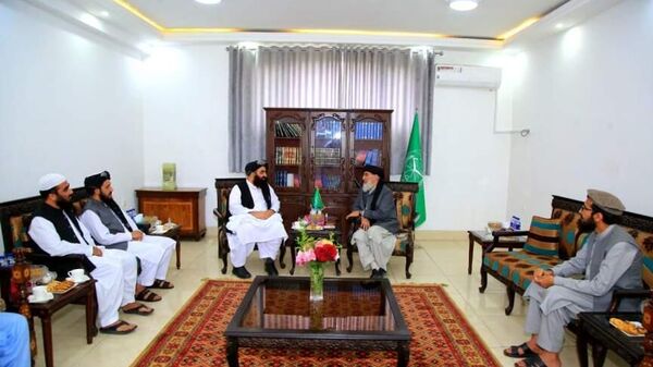 دیدار امیر خان متقی با گلبدین حکمتیار   - اسپوتنیک افغانستان  