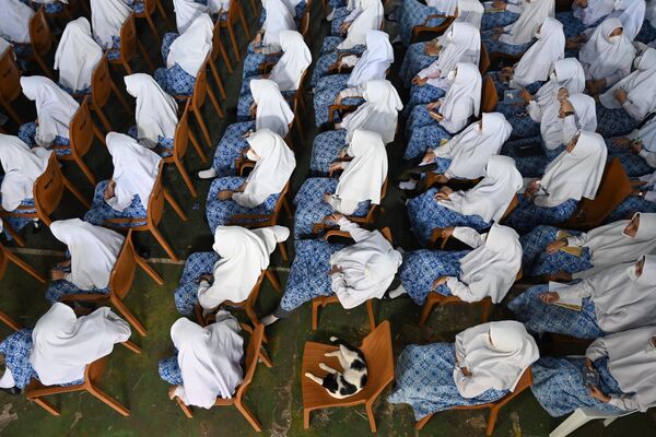 محصلان مسلمان در جاکارتا طی کنسرت موزیکال. - اسپوتنیک افغانستان  