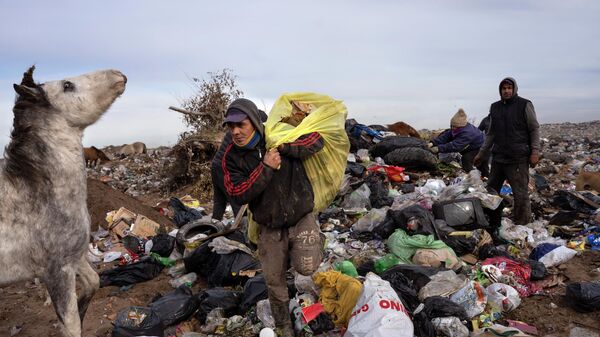 Сбор пригодных для вторичной переработки отходов с муниципальной свалки в Санта-Розе, Аргентина - اسپوتنیک افغانستان  