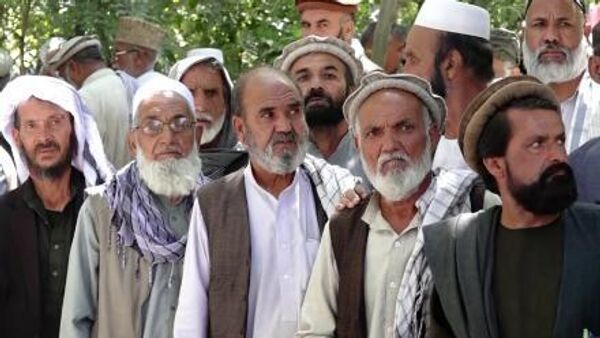 اعتراض متقاعدین در کابل به دلیل عدم پرداخت حقوق‌شان  - اسپوتنیک افغانستان  