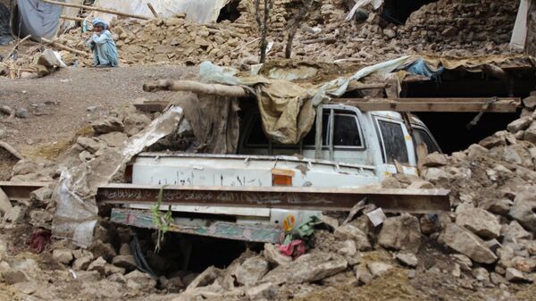 Последствия землетрясения в афганской провинции Хост - اسپوتنیک افغانستان  