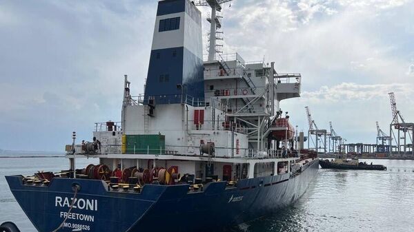 اولین کشتی حامل غلات از بندر اودسا خارج شد - اسپوتنیک افغانستان  