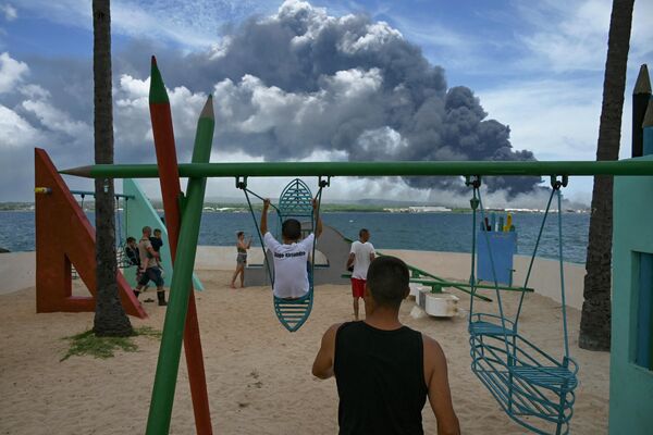 آتش سوزی گسترده در یک انبار سوخت  در ماتانزاس، کوبا. - اسپوتنیک افغانستان  
