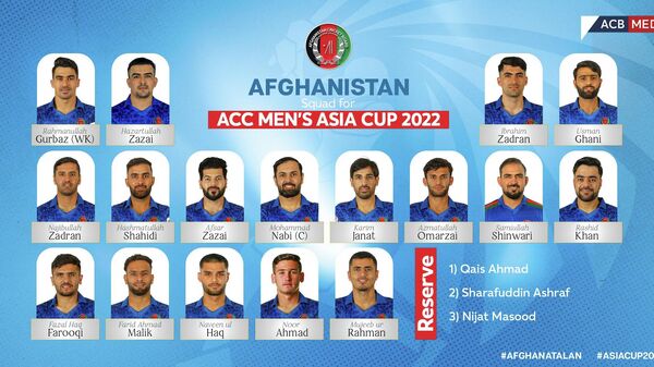 ترکیب افغانستان برای آسیاکاپ - اسپوتنیک افغانستان  