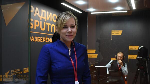 Журналистка, политолог Дарья Платонова (Дугина) в студии радио Sputnik - اسپوتنیک افغانستان  