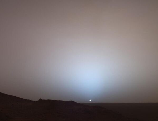 غروب خورشید در مریخ از مریخ نورد روح(اسپریت). - اسپوتنیک افغانستان  