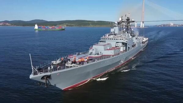 حضور کشتی جنگی در رزمایش  &quot;وستوک -2022&quot; - اسپوتنیک افغانستان  
