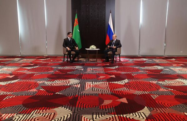 دیدار رئیس جمهور روسیه با رئیس جمهور ترکمنستان - اسپوتنیک افغانستان  