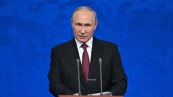 Президент РФ В. Путин выступил на мероприятии к 100-летию республик Адыгея, КБР и КЧР - اسپوتنیک افغانستان  