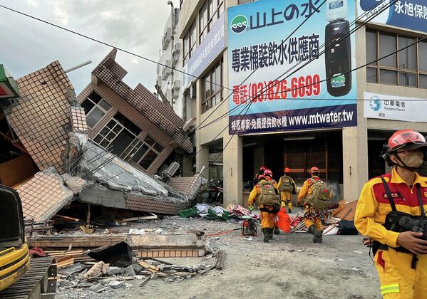 زمین لرزه در هوالین در تایوان. - اسپوتنیک افغانستان  