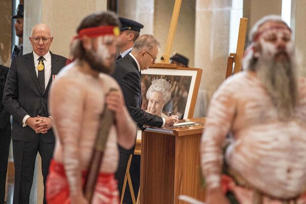 نخست وزیر استرالیا   در مراسم یادبود ملی به مناسبت درگذشت ملکه الیزابت دوم. - اسپوتنیک افغانستان  