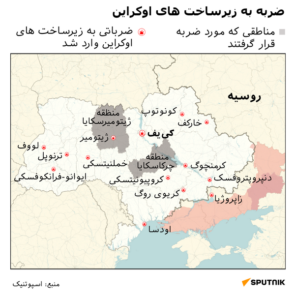 ضربه به زیرساخت های اوکراین - اسپوتنیک افغانستان  