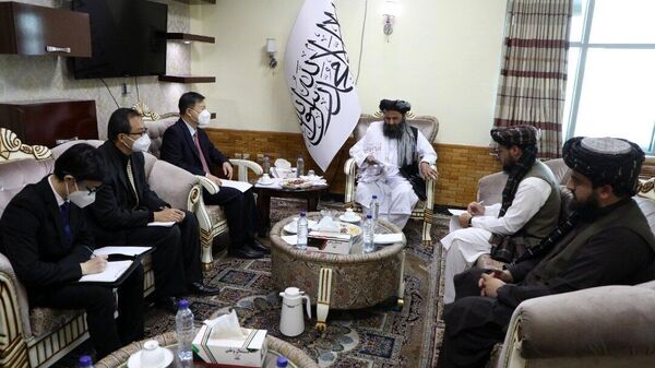 سفیر چین با ملا عبدالغنی برادر دیدار کرد - اسپوتنیک افغانستان  