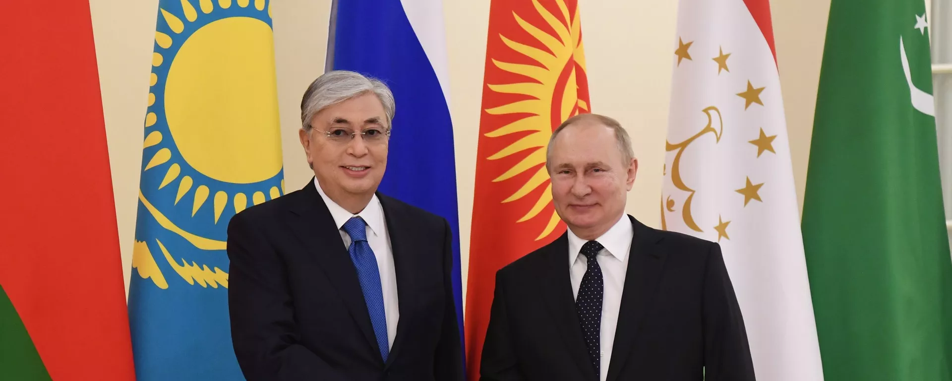 Президент РФ Владимир Путин и президент Казахстана Касым-Жомарт Токаев  - اسپوتنیک افغانستان  , 1920, 28.11.2022