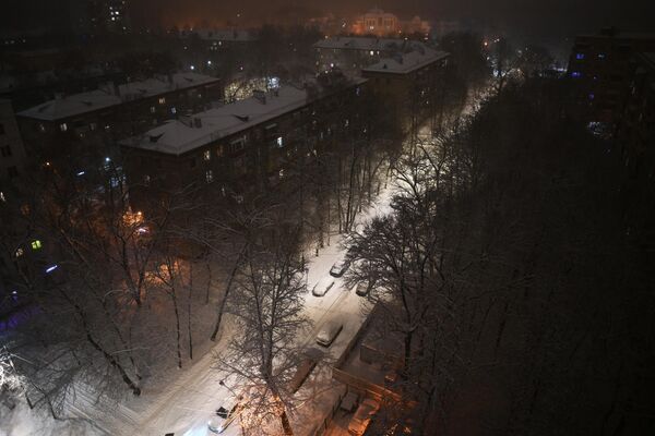 جاده پر برف زاسنیژنایه شهر مسکو. - اسپوتنیک افغانستان  