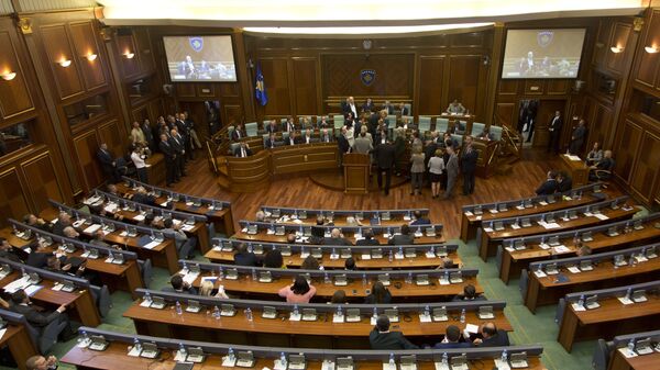 Заседание парламента в столице Косово - اسپوتنیک افغانستان  