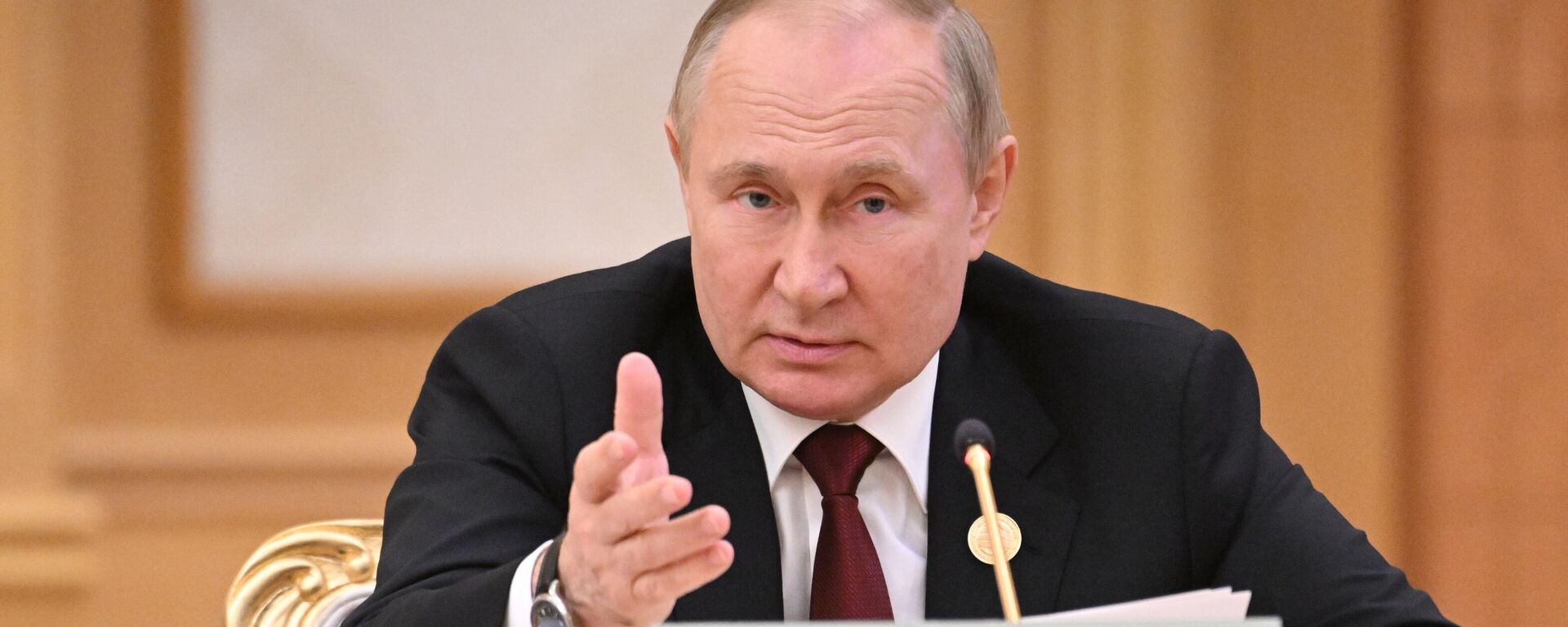 الرئيس الروسي فلاديمير بوتين خلال قمة بحر قزوين السادسة في عشق أباد، تركمنستان 29 يونيو 2022 - اسپوتنیک افغانستان  , 1920, 15.12.2022