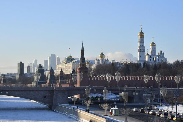 نمایی از کرملین از پل پارک &quot;زریادیه&quot; در مسکو. - اسپوتنیک افغانستان  