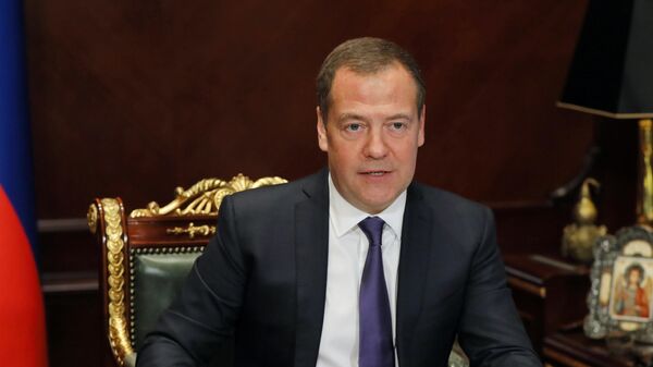 Председатель Единой России, заместитель председателя Совета безопасности РФ Дмитрий Медведев - اسپوتنیک افغانستان  