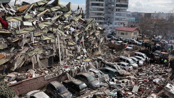 Вид на разрушения в турецком городе Кахраманмараш - اسپوتنیک افغانستان  