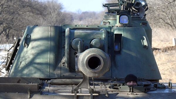 Самоходная артиллерийская установка Акация ВС РФ в южном секторе СВО - اسپوتنیک افغانستان  