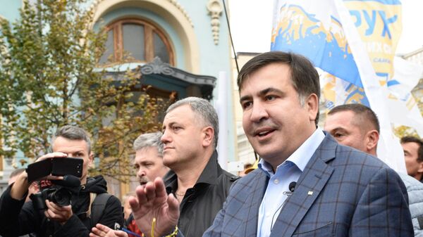 Бывший президент Грузии, экс-губернатор Одесской области Михаил Саакашвили  - اسپوتنیک افغانستان  