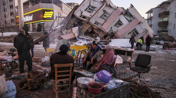 Разрушения в Гельбаши вследствие землетрясения в Турции  - اسپوتنیک افغانستان  