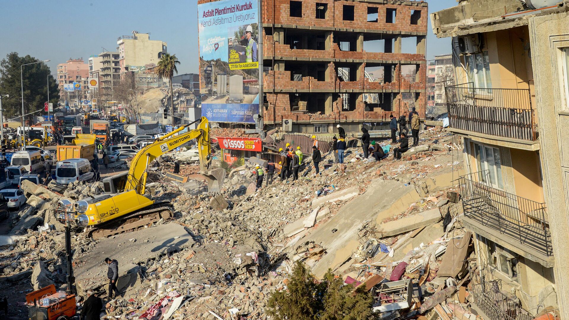 Разрушения в Адиямане вследствие землетрясения в Турции  - اسپوتنیک افغانستان  , 1920, 16.02.2023