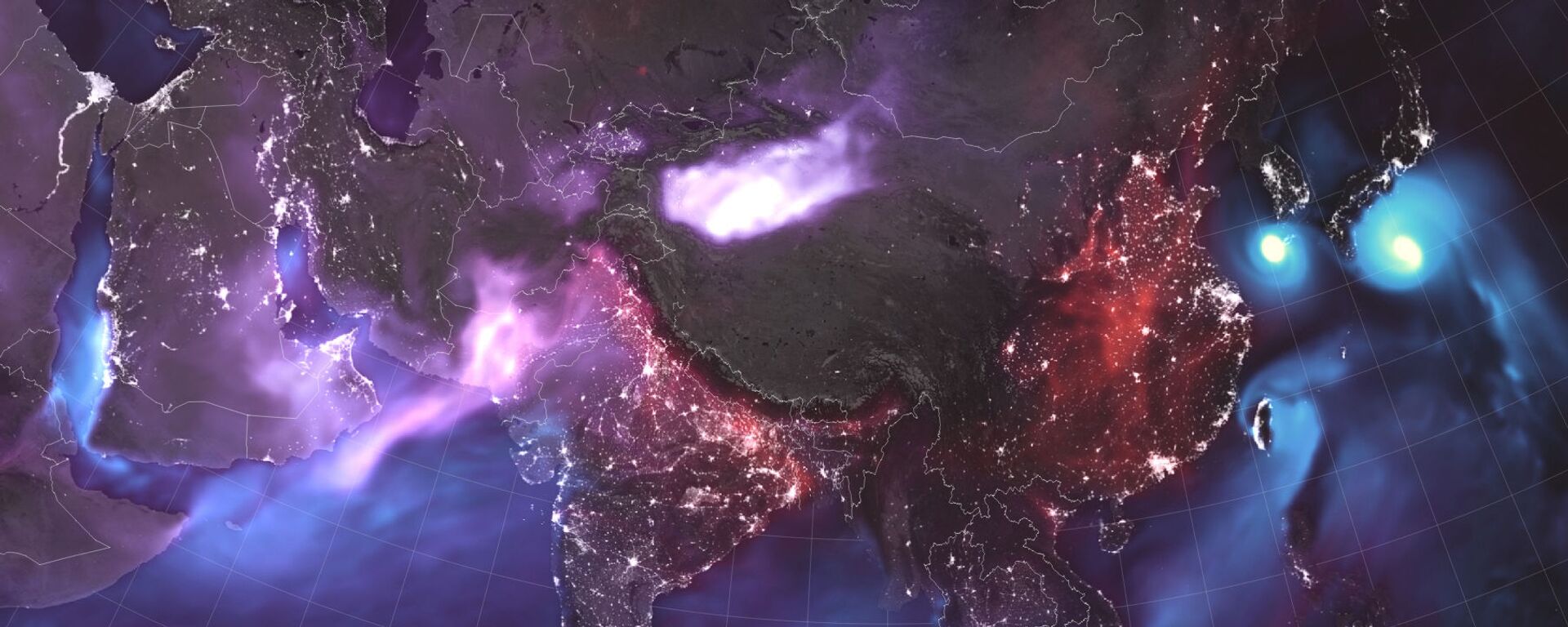 Карта аэрозольных загрязнений атмосферы Земли 23 августа 2018 - اسپوتنیک افغانستان  , 1920, 26.02.2023