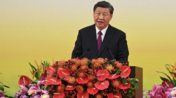  Си Цзиньпин произносит речь на церемонии приведения к присяге нового правительства Гонконга - اسپوتنیک افغانستان  
