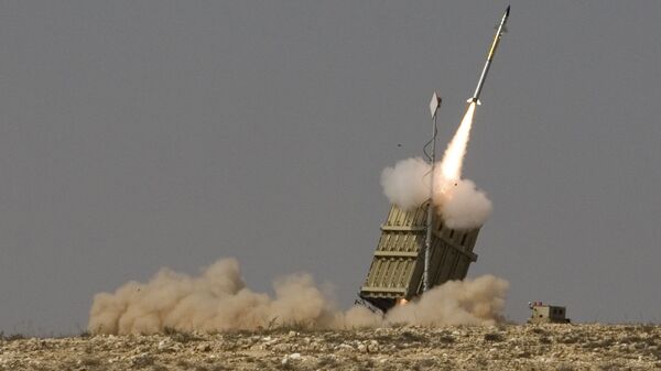 Запуск ракеты израильской системы ПРО Железный купол - اسپوتنیک افغانستان  