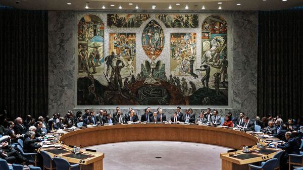 На открытых дебатах в Совете Безопасности ООН в Нью-Йорке. Архивное фото - اسپوتنیک افغانستان  