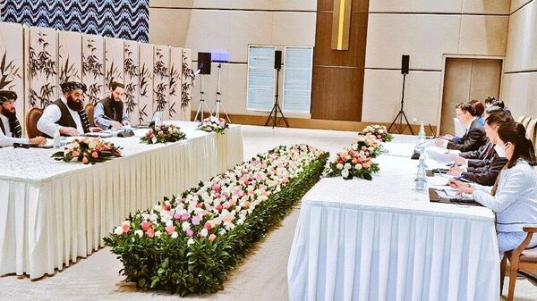 دیدار وزیر خارجه طالبان و چین در سمرقند - اسپوتنیک افغانستان  