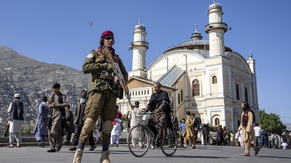 Мусульмане отмечают Ураза-байрам, Кабул, Афганистан, 21 апреля 2023 года - اسپوتنیک افغانستان  
