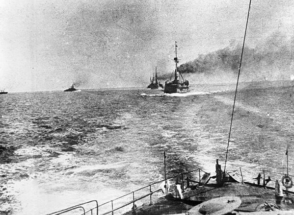 کشتی های نیروهای دریای بحیره سیاه روسیه در یک عملیات نظامی در طول جنگ جهانی اول. - اسپوتنیک افغانستان  