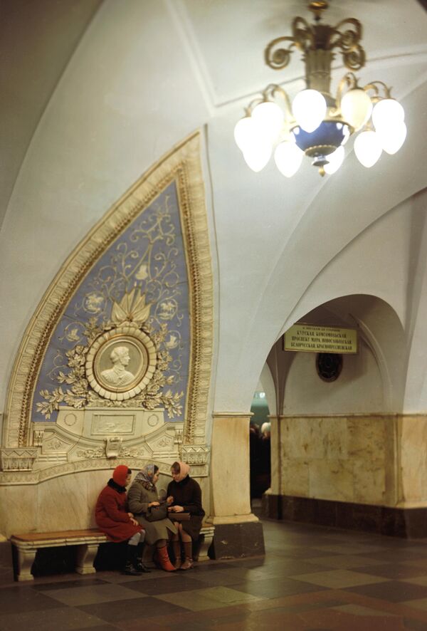 تزئینات ایستگاه «تاگانسکایا» متروی مسکو. - اسپوتنیک افغانستان  