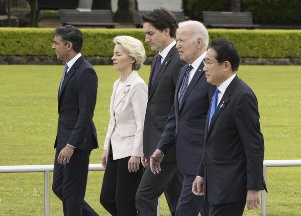 رهبران انگلیس، اتحادیه اروپا، کانادا، امریکا وجاپان در حاشیه اجلاس سران گروه هفت در جاپان - اسپوتنیک افغانستان  