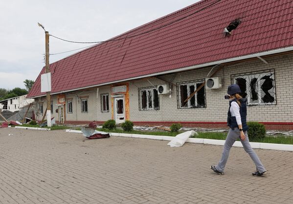 یک ساختمان در حمله جنایتکاران اوکراینی در منطقه بلگورود ویران شد.  - اسپوتنیک افغانستان  