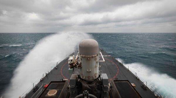 Эсминец ВМС США USS John S. McCain в Тайваньском проливе - اسپوتنیک افغانستان  