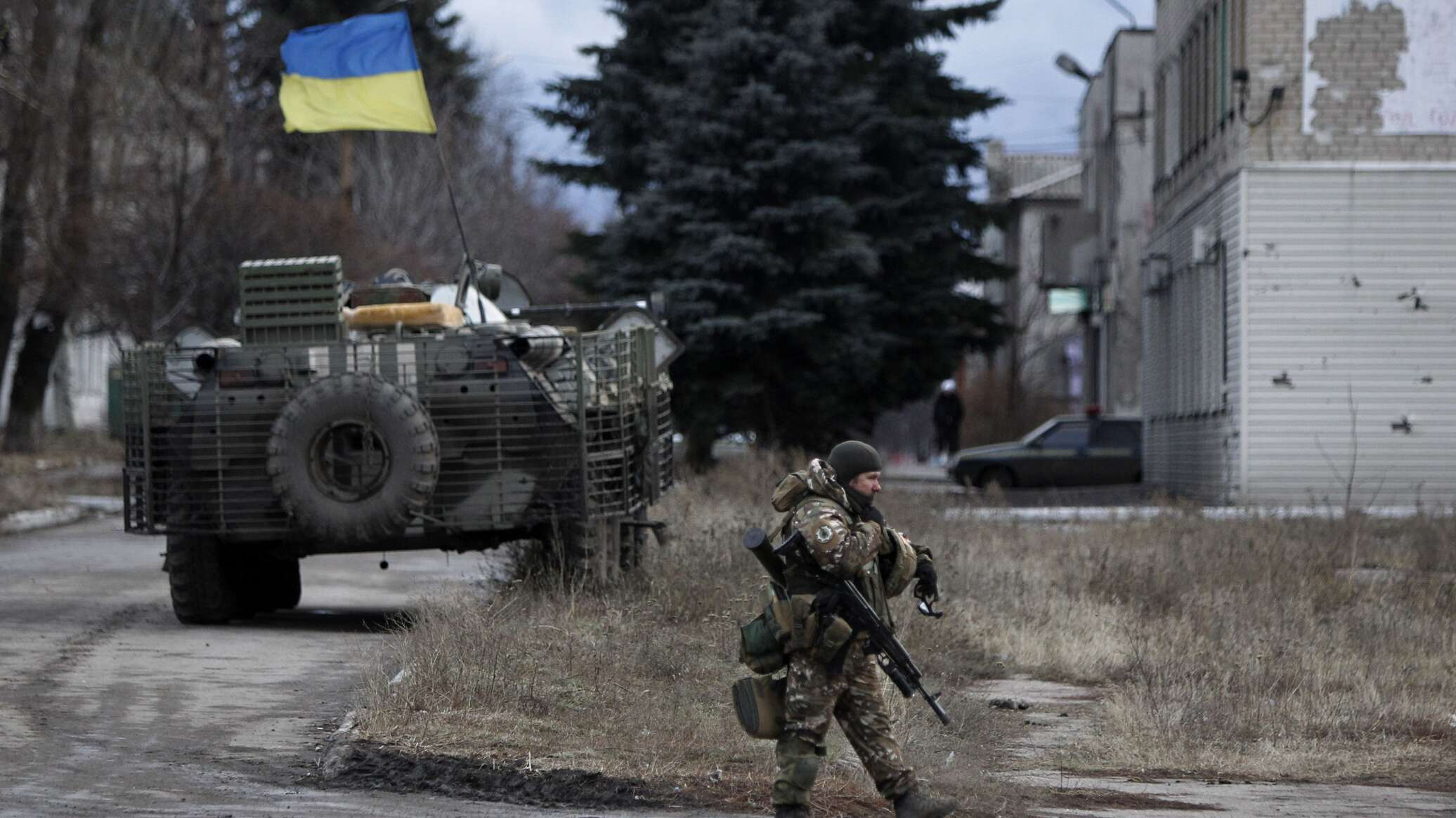 Пивничное днр. Боевая техника ВСУ.