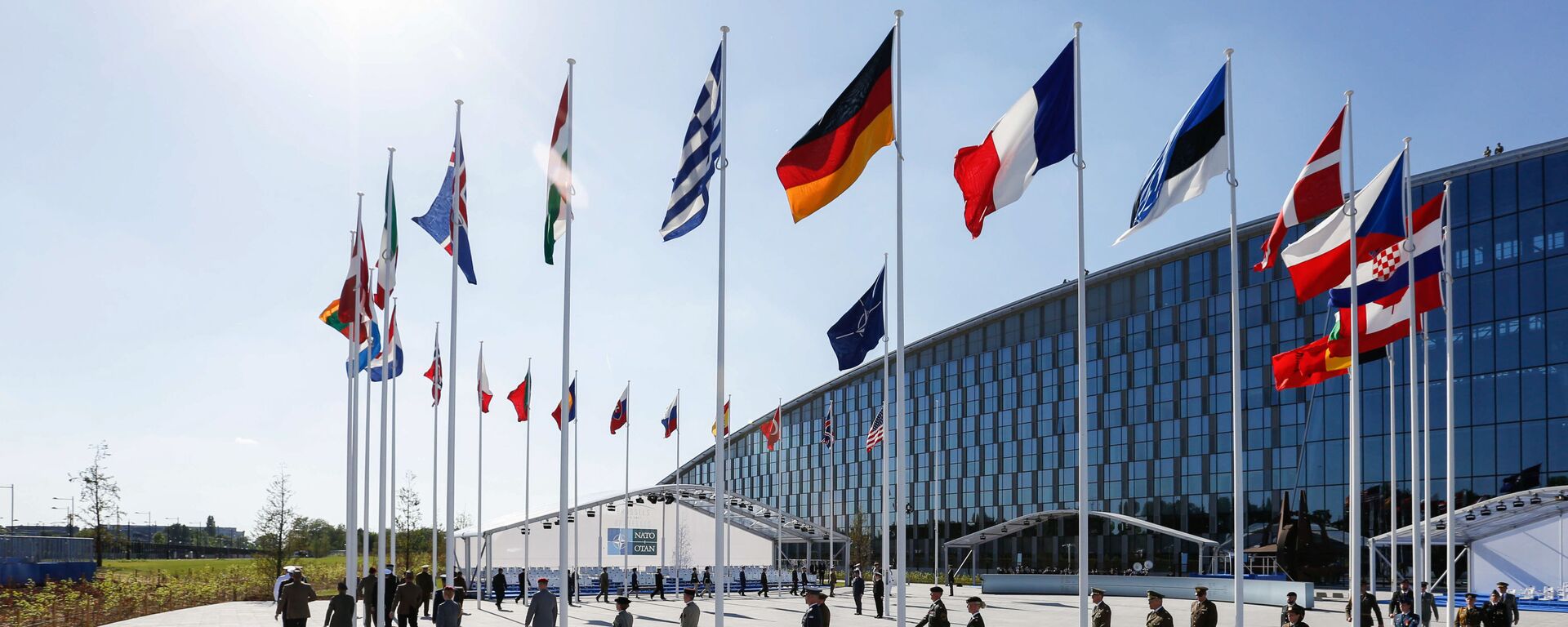 Флаги стран-участниц на саммите НАТО в Брюсселе - اسپوتنیک افغانستان  , 1920, 09.08.2023