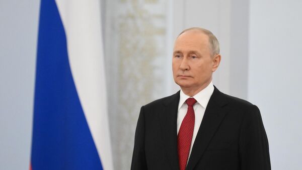 Президент РФ Владимир Путин на торжественной церемонии вручения Государственных премий РФ - اسپوتنیک افغانستان  