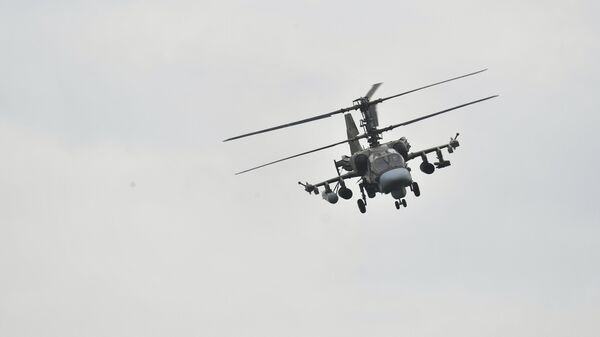 Работа вертолета Ка-52 группировки Юг на Артемовском направлении - اسپوتنیک افغانستان  