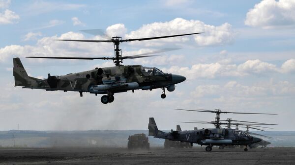 Ударные вертолеты Ка-52 ВКС России - اسپوتنیک افغانستان  