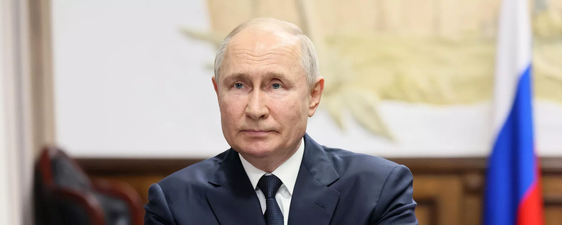 Президент РФ Владимир Путин в режиме видеоконференции проводит совещание по вопросам развития туризма в ходе рабочей поездки в Дагестан - اسپوتنیک افغانستان  , 1920, 04.10.2023