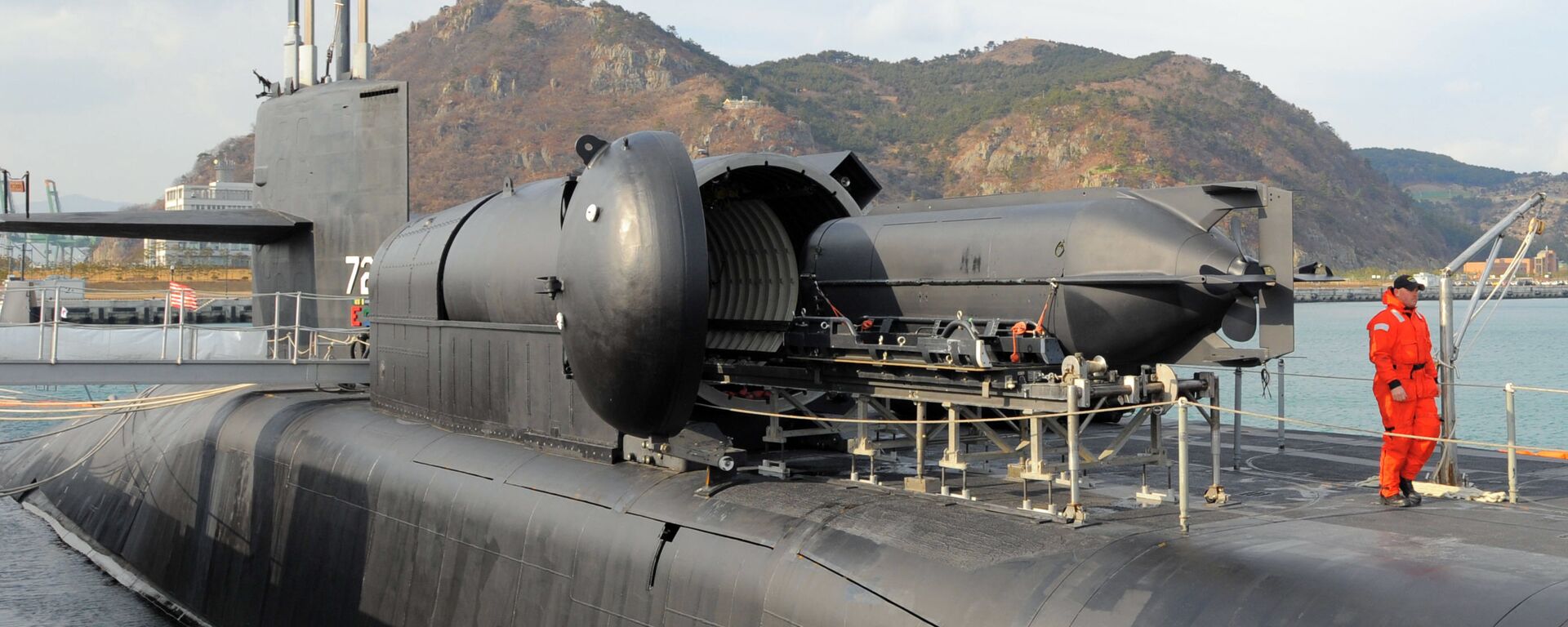Американская атомная подводная лодка Огайо в порту города Пусан  - اسپوتنیک افغانستان  , 1920, 29.06.2023