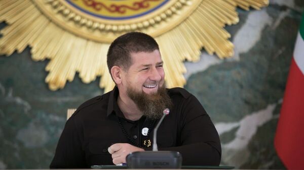 Глава Чечни Рамзан Кадыров на заседании оперштаба по борьбе с распространением коронавируса - اسپوتنیک افغانستان  